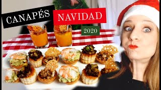 ‼Entrantes NAVIDEÑOS🎄 FÁCILES Y ORIGINALES Menú para NAVIDAD 2020 4 Entremeses deliciosos [upl. by Oiramed344]