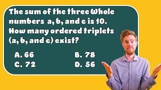 Sum of three Whole numbers a b and c is 10  PERMUTATION AND COMBINATION  Quants [upl. by Enimisaj431]