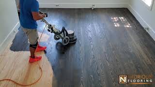 Staining Pine Hardwood Flooring [upl. by Quinlan523]