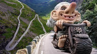 TROLLSTIGEN LA CARRETERA MÁS TROLL Y ALUCINANTE DE ESCANDINAVIA [upl. by Aerdnua]