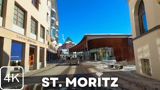 Drive through St Moritz ski resort  Savognin to St Moritz Pt 2 [upl. by Tegan40]