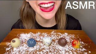 ASMR CHOCOLATE TRUFFLES  espresso salted caramel Nutella no talking eating sounds  kakesASMR [upl. by Descombes352]