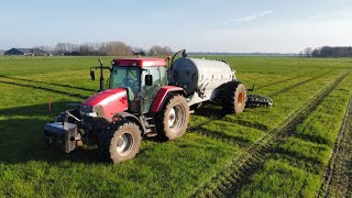 Mest injecteren  MCCormick MC 130 peecon 7000L  Melkveebedrijf van Tarry [upl. by Airdnaed493]