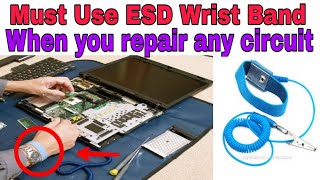 Important of ESD wrist band for repairing [upl. by Enitsahc]