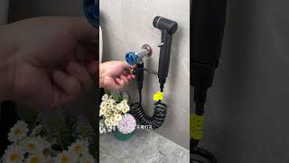 The toilet is much more convenient with a flushing spray gun [upl. by Huxley]