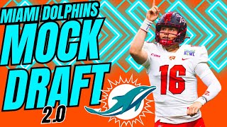 2024 Miami Dolphins MOCK DRAFT 20  Protecting our investment amp planning for the future 🐬 [upl. by Mickey]