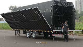 TL50 Mobile Stage Trailer for sale is designed and manufactured by TICKTACK Mobile Stage [upl. by Ellenuahs]