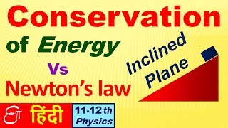 🔴 CONSERVATION of ENERGY on INCLINED PLANE  in HINDI [upl. by Aloivaf347]