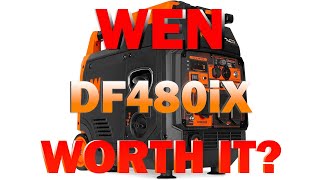 WEN DF480iX 4800Watt Dual Fuel RVReady Electric Start Portable Inverter Generator B0D3WW1CSQ [upl. by Ynetsed]