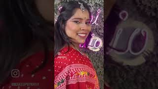 navratrigarba garbadress hairstyle makeup [upl. by Xad]