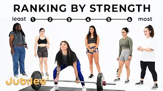 6 Women Rank Themselves By Strength  Assumptions vs Deadlift [upl. by Aitnom]