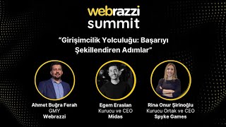 Girişimcilik Yolculuğu Başarıyı Şekillendiren Adımlar  Webrazzi Summit 2024 [upl. by Eded160]