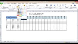 EXCEL PARA EJECUTIVOS  EJEMPLO DIAGRAMA DE GANTT [upl. by Ayanaj]