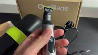 Philips OneBlade Pro FaceBody Ideal para recortar barba cuerpo y afeitar [upl. by Folly]