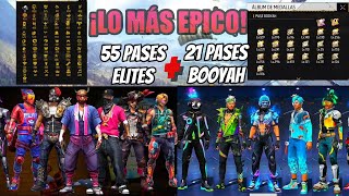 TODOS LOS PASES ELITE DE FREE FIRE 2017 a 2024 😍 76 PASES [upl. by Thetis]