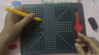 ASMR Satisfying Sound Video 😌  Magnetic Tablet Pattern Drawing [upl. by Schaefer680]