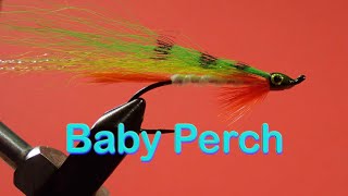 Beginners Fly Tying Series Easy Streamer Series  the Baby Perch [upl. by Bagger16]