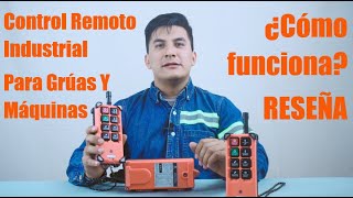 Control Remoto Industrial para Grúas y Maquinaria Cómo funciona Emisor y receptor Inalámbricos [upl. by Adnauq]