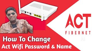 How to Change Act wifi Password amp Wifi Name I ACT Wifi ka password kaise change kare I actfibernet [upl. by Issie]