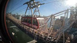 Roosevelt Island Cable Car  Trip from Roosevelt Island to Manhattan station at 61st and 2nd Avenue [upl. by Notnilk]