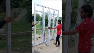 uPVC Double Glaze Door Fabrication Sound Proof [upl. by Lindblad]