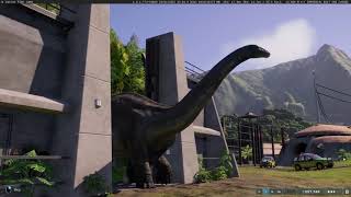 GAME  JWE2  Jurassic Park Chaos Theory Hatchery  Apatosaurus Maiasaura Styracosaurus etc [upl. by Acilef650]