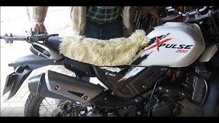 DIY Sheepskin Motorcycle Seat Cover [upl. by Innig]