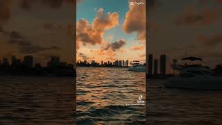 Beautiful Things  Miami Sunsets miami bayside view boat sea private yacht tour [upl. by Siaht]