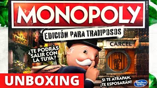 🤫Unboxing Monopoly EDICIÓN PARA TRAMPOSOS😱CHEATERS EDITION😁HASBRO GAMING🎉LIMA PERÚ [upl. by Gaidano780]