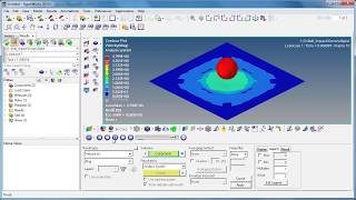 LSDYNA  Ball Impact Analysis Setup using HyperMesh [upl. by Araht]