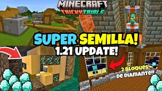 🔥La MEJOR SEMILLA de MINECRAFT 121 BEDROCK Minecraft survival técnico [upl. by Aiyram]