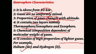 Classification of Homosphere and Heterosphere [upl. by Odirfliw25]