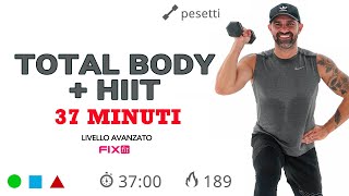 Allenamento Total Body  HIIT Esercizi Per Dimagrire e Tonificare [upl. by Aileno]