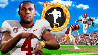 Alabama is 1 TEAM in College Football 25 Jalen Milroe is so FAST [upl. by Pacorro]