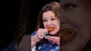 Melissa McCarthys reaction to every wing on Hot Ones 🍗 [upl. by Rollin]