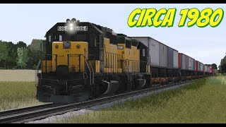 TRS22  CNW Freight Passing Through [upl. by Aciamaj]