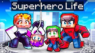 Having a SUPERHERO Life in Minecraft [upl. by Hnah]