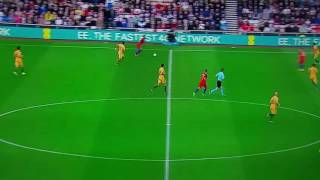 Marcus Rashford goal England vs Australia 27th may 2016 [upl. by Yerag]