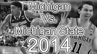 Michigan Vs Michigan State Basketball Trailer 2014 [upl. by Boccaj]