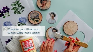 How to Photo Transfer Photos to Fabric Wood amp More Mod Podge [upl. by Lammond756]