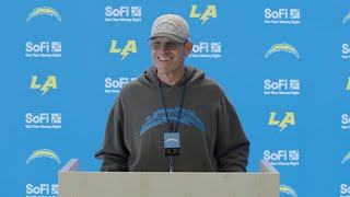 Jim Harbaugh On Bengals amp SNF At SoFi  LA Chargers [upl. by Lorna]