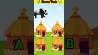 Focus Test For Genius 👍  Focus Test focustest panda Home puzzle shorts viralshorts briantest [upl. by Acinomahs]