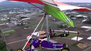 Powered Hang Gliding style of JAPAN prone type [upl. by Nnairda]