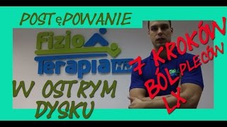 Postępowanie z bólem lędźwiowym w 7 krokach 53 FizjoTerapia HD [upl. by Llirred]