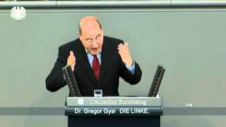 Gregor Gysi DIE LINKE »Wir brauchen ein Ende der Spardiktate« [upl. by Ecarg]