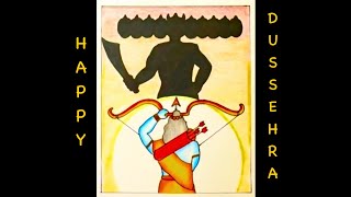 How to draw Ravan step by Step  Easy trick  Dussehra Drawing  Ram and Ravan Drawing  Dussehra [upl. by Vale]