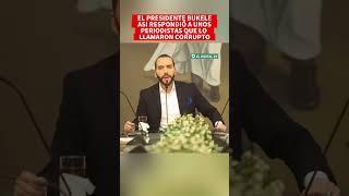 ultimahora El Presidente Bukele se molesta y así le acaba de responder a unos periodistas 🚨 [upl. by Aitnis]