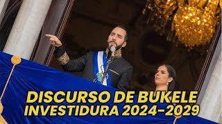 Discurso de investidura de Nayib Bukele para el periodo 2024  2029 [upl. by Bret735]