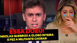 Globo CANCELA entrevista com Nikolas e se arrepende Deputado invadiu tudo e rasgou os militantes [upl. by Bodwell]