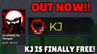 KJ IS OUT NOW FOR FREE Strongest Battlegrounds [upl. by Frederica]